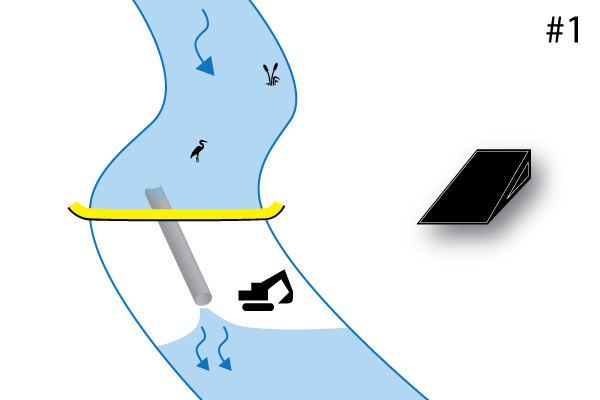 batardeaux rivière canalisation