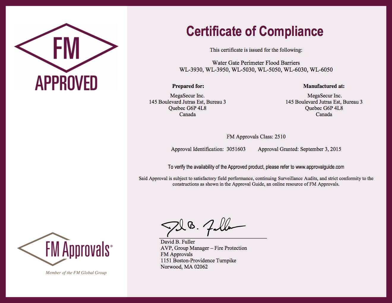 fm-approved-certificate Peligro y vulnerabilidad a las inundaciones