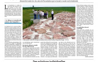 article sur le barrage anti inondation water-gate dans les dernières nouvelles d'alsace