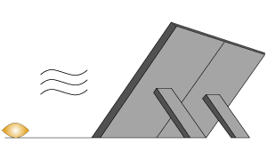 pictogramme barrière en A