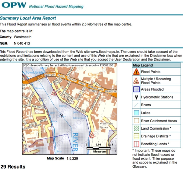 Flood report in Ireland