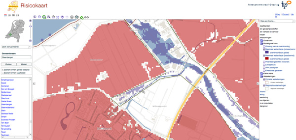 flooded area in Nederland