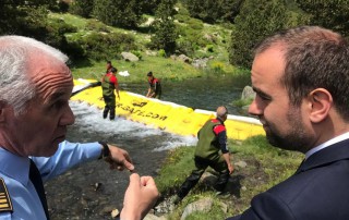 Sebastien Lecornu découvre le barrage Water-Gate