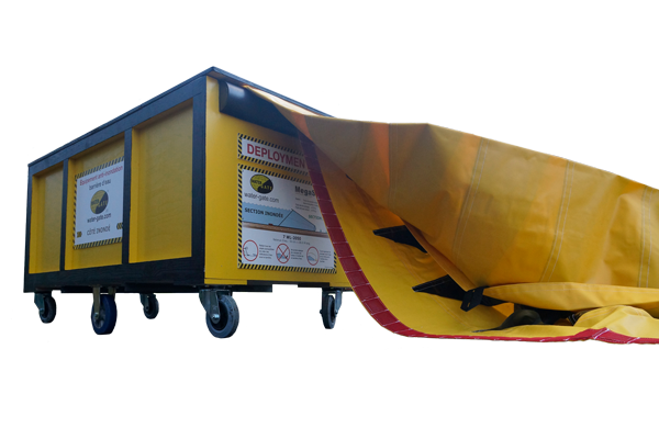 caisson-deploiement-rapide-retention-pollution retention eau d'incendie en caisson sur roulettes