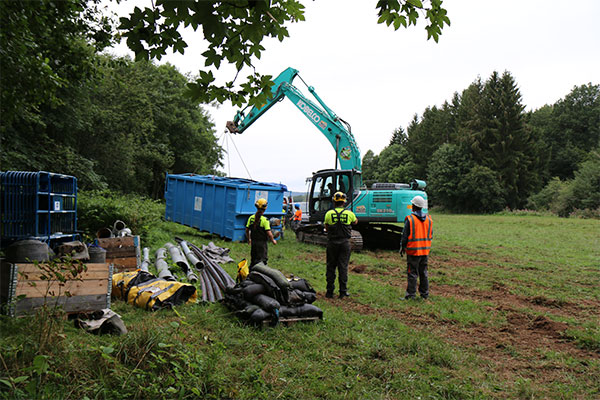 Vologne River WaterGate Cofferdams Settling tank