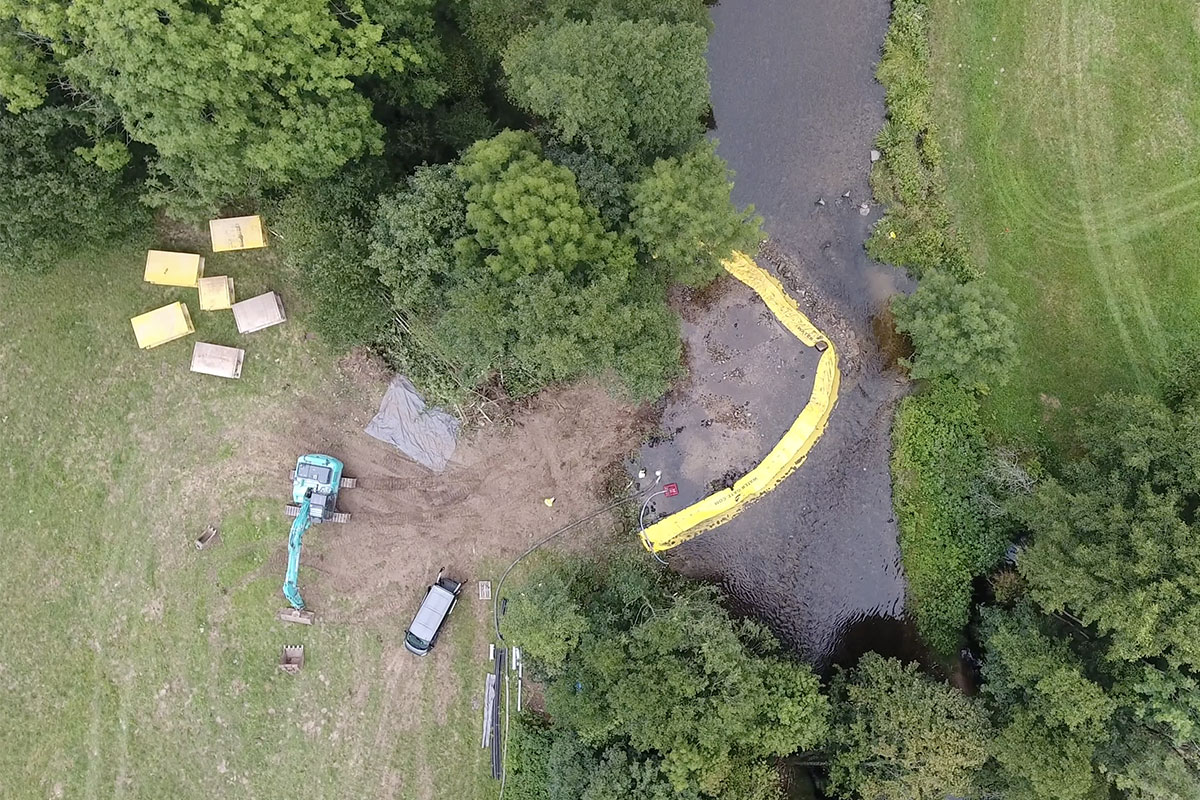 WaterGate U-shaped cofferdam La Vologne